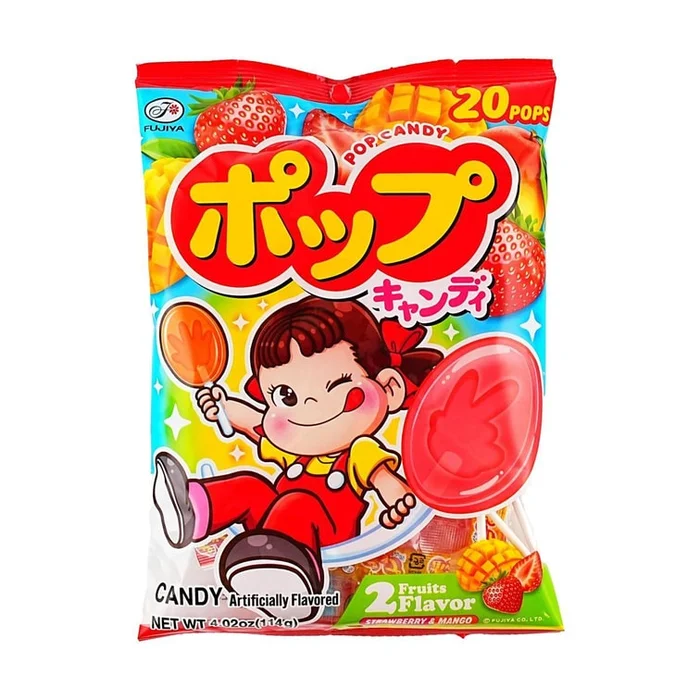 Lollipop Candy Strawberry & Mango Flavor 20pops 4.02 oz
