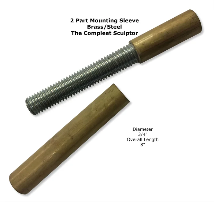 Long Brass Sleeve Swivel 3/4”Dx8″L