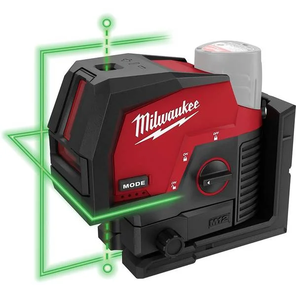 M12 Green Cross Line and Plumb Points Laser