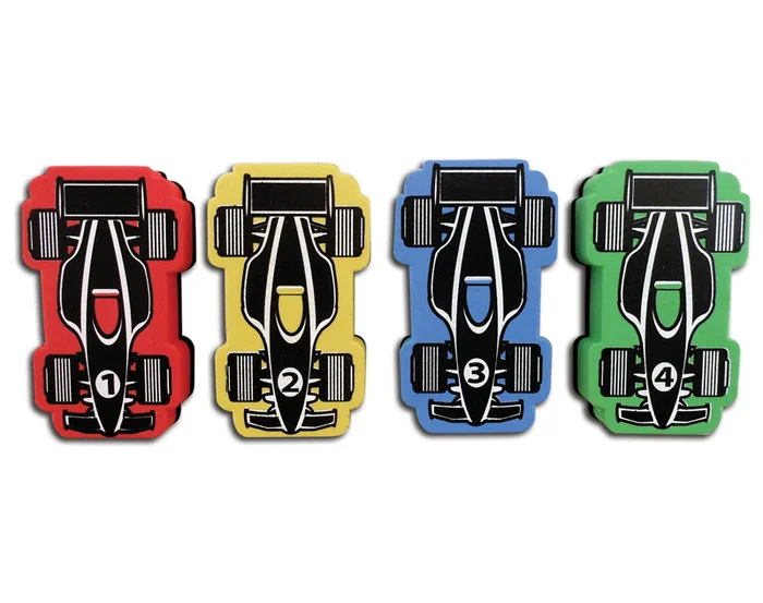 Magnetic Racecar Whiteboard Eraser (4 pack)