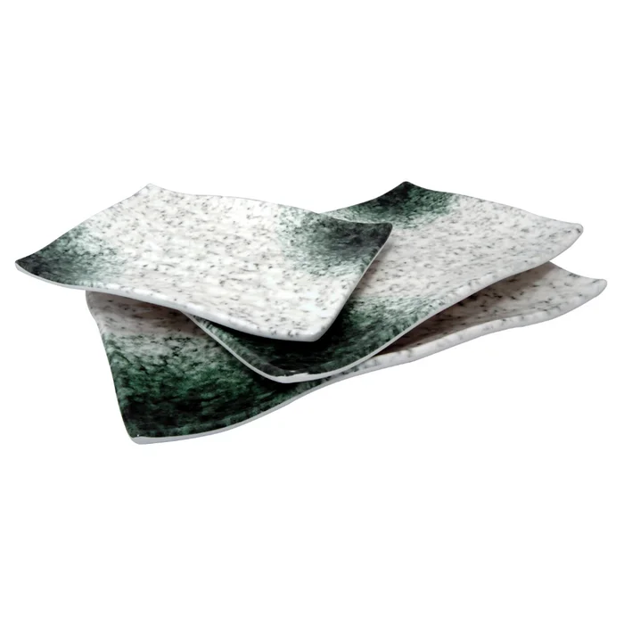 Marble Melamine 3-Piece Party Tray Set