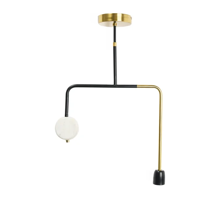 Marble Pendant Lamp – 16.3″L x 5.0″W x 25.3″H