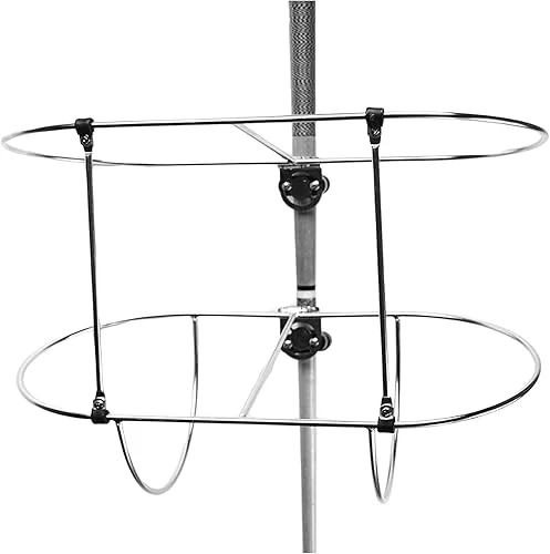 MARINE CITY 11 Inches Dia. Fender Marine Stainless-Steel Double Fender Holder (Fit 1-1/4′ Diameter Round Rail and Also Fit 1-1/4 ‘x 1-1/4’ Square Rail)