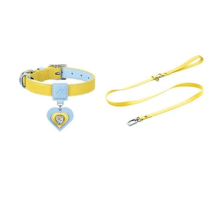 Mars Phone Pet Collar Pendant Traction Rope Necklace Assembly Accessories Obsidian Black (31-38cm)