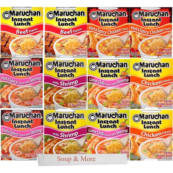 Maruchan® Instant Lunch Ramen Noodle Soup Cup, 2.5 oz. (12-Pack)