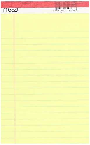 Mead ACCO 50CT 5×8 YEL Legal Pad