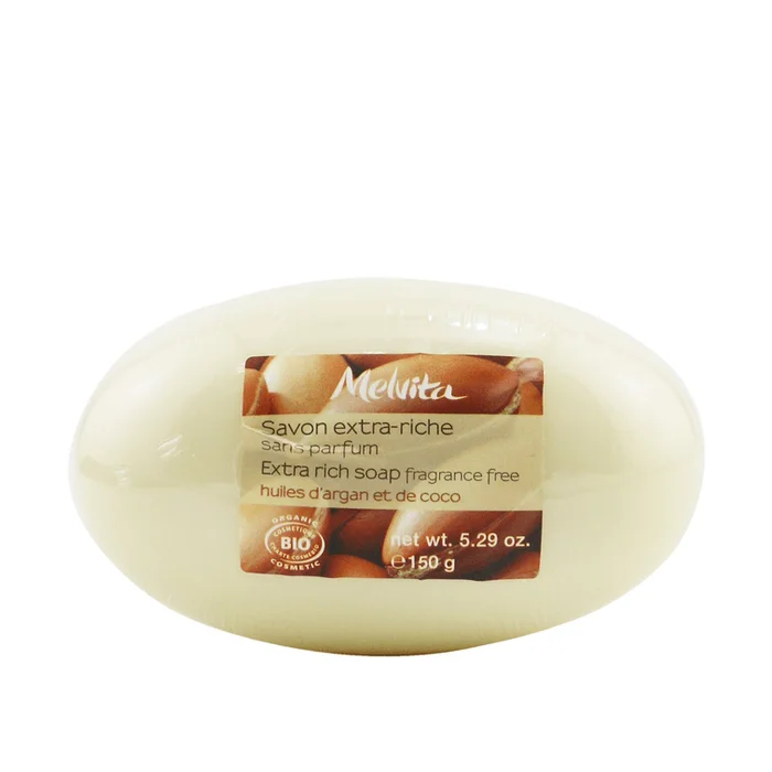 Melvita Extra Rich Soap With Argan Oil – Fragrance Free 150ml/5.29oz
