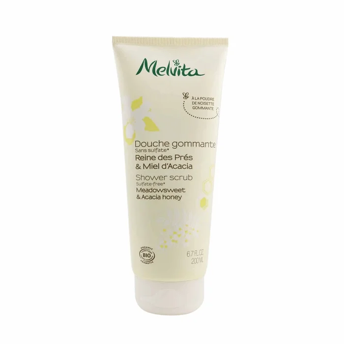 Melvita Meadowsweet & Acacia Honey Shower Scrub 200ml/6.76oz