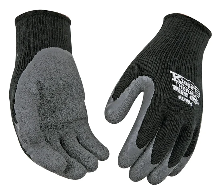 Men’s Extra Large Cold-weather Latex-coated Knit Gloves, Durable And Warm