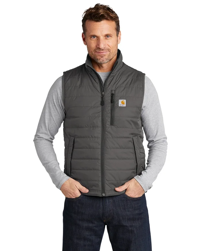 Men’s Rain Defender Relaxed Fit Lightweight Insulated Vest – Xl Shadow