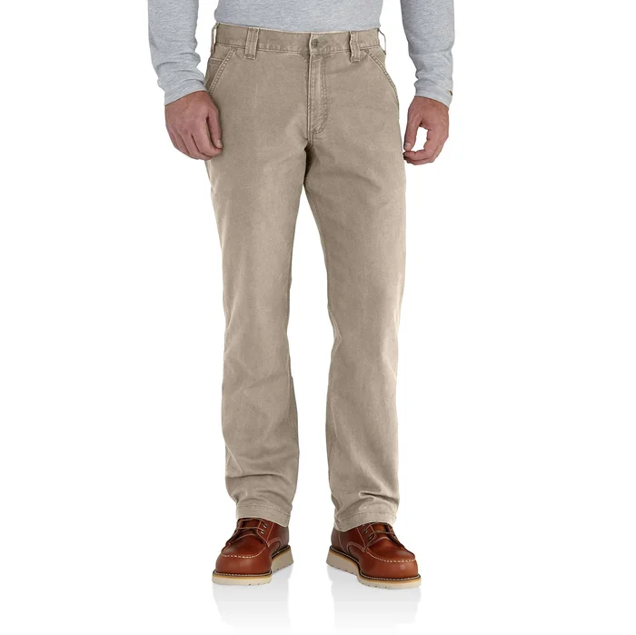 Men’s Rugged Flex Relaxed Fit Canvas Work Pant – W30 – Tan