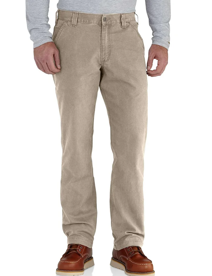 Men’s Rugged Flex Relaxed Fit Canvas Work Pant W36 Tan