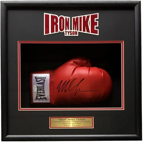 Mike Tyson Autographed Signed Red Right Hand Boxing Glove Shadowbox JSA ITP