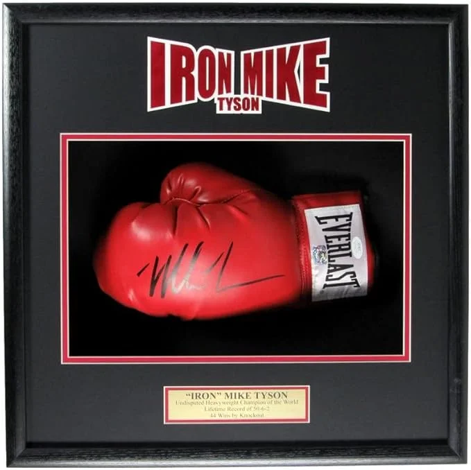 Mike Tyson Iron Mike Champ Signed/Autographed Boxing Glove Framed JSA 154885