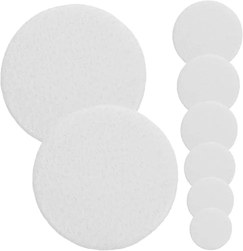 MILISTEN Bassoon Repair Parts 24pcs Bassoon Sound Hole Pad Mat White Keyboard Sheepskin Bassoon Pads
