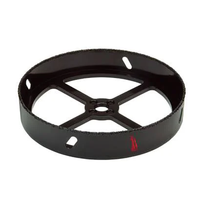 Milwaukee 49-56-0300 Hole Saw, 4-3/8 in Dia, 1 in D Cutting, 5/8-18 Arbor, Carbide Cutting Edge
