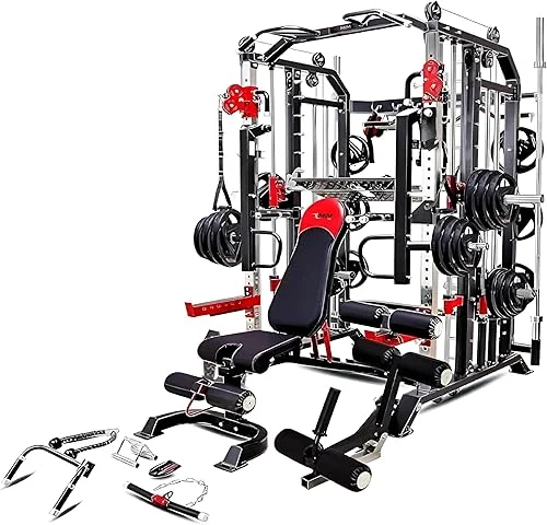 MiM USA Hercules 100, Commercial All-in-One Gym Trainer, Full Body Workout Machine W/ Complete Attachment