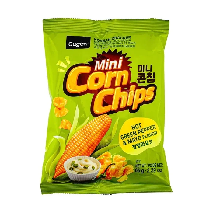 Mini Corn Chips, Hot Green Pepper & Mayo Flavor,2.29oz