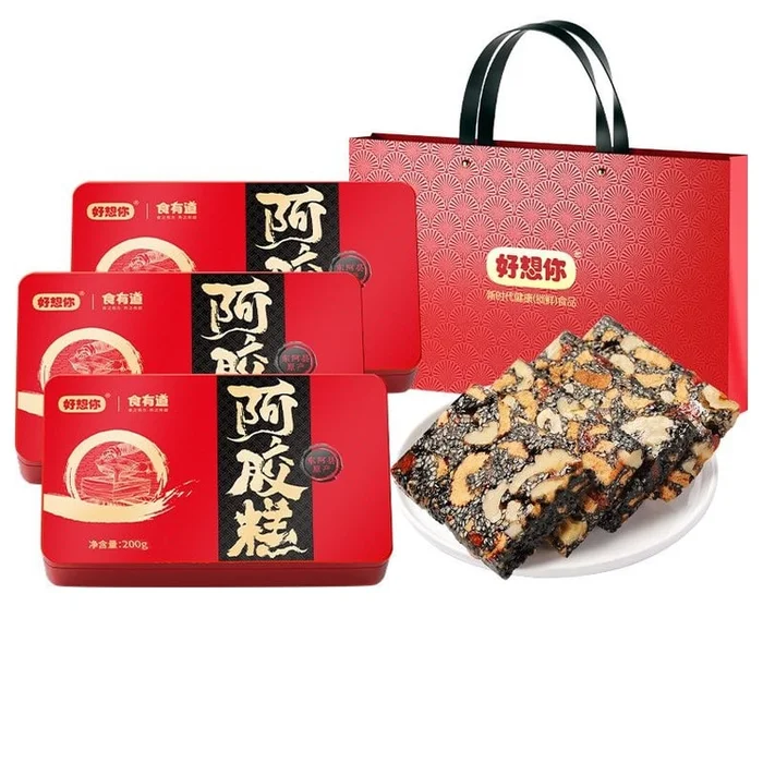 Missue You Ejiao Cake 180g Gift Box – Nourishes Blood and Qi 0 Added Solidifying Essence Cake