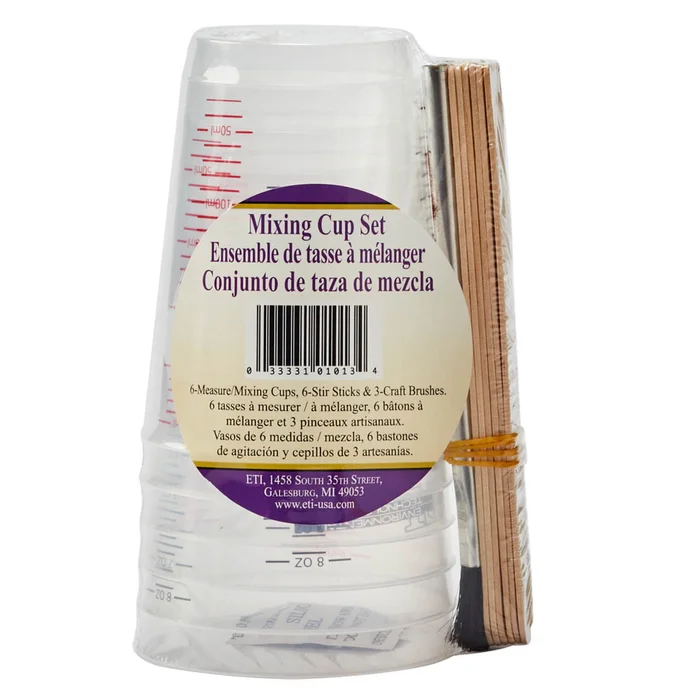 Mixing Cup Set With Brushes