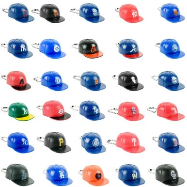MLB Baseball Cap Keychains Bulk