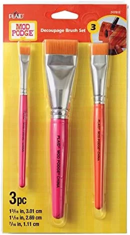 Mod Podge Brush Set DECOUPAGE 3PC