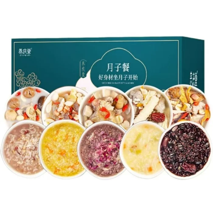 Monthly meal congee cesarean recipes small postpartum tonic tonic 30 days soup porridge combo package