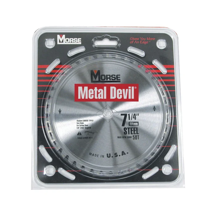 MORSE CSM72548NSC Circular Saw Blade, 7-1/4 in Dia, 5/8 in Arbor, 48-Teeth, Carbide Cutting Edge