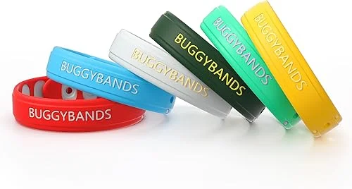 Mosquito Repellent Bracelets, 6 Pack Silicone Mosquito Repellent Wristbands, DEET-Free Insect & Bug Repellent Wrist Bands for Adults and Kids Indoor Outdoor
