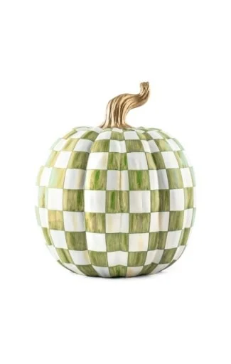 Moss Check Large Pumpkin