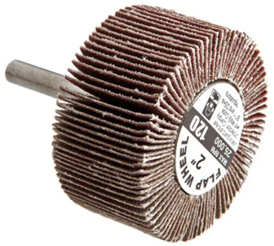 Mounted Flap Wheel, 2 X 1-in., 120-grit
