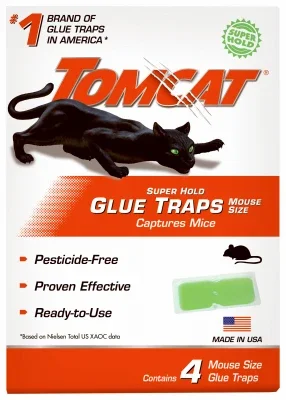 Mouse Glue Traps, Super Hold, 4-pk.