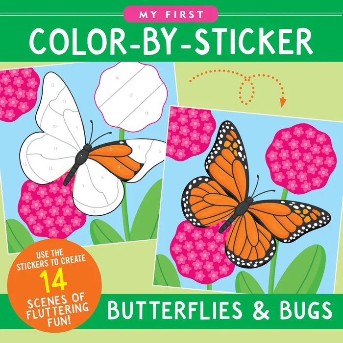 My First Color-By-Sticker – Butterflies & Bugs