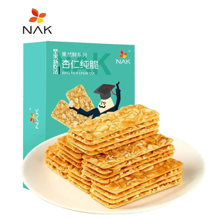 NAK Crispy Almond Biscuit 132g Box