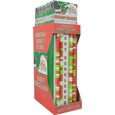 Naughty or Nice Christmas Candy Necklaces (24ct)