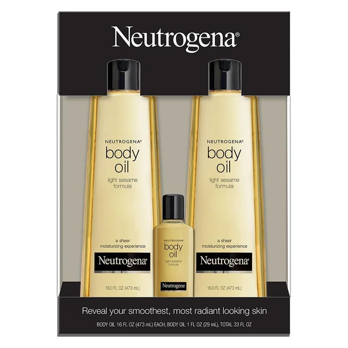 Neutrogena Body Oil Set, 3-Pack, 33 oz