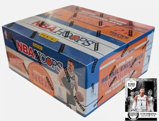 New 2024-25 Panini NBAHOOPS Huge 192-Card Sealed Basketball Box, Plus Custom Wemby Basketball Card.