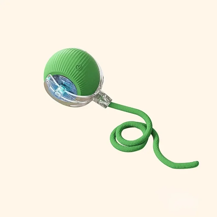 New Automatic Cat Teasing Ball For Relieving Boredom Pet Toy Vitality Green F