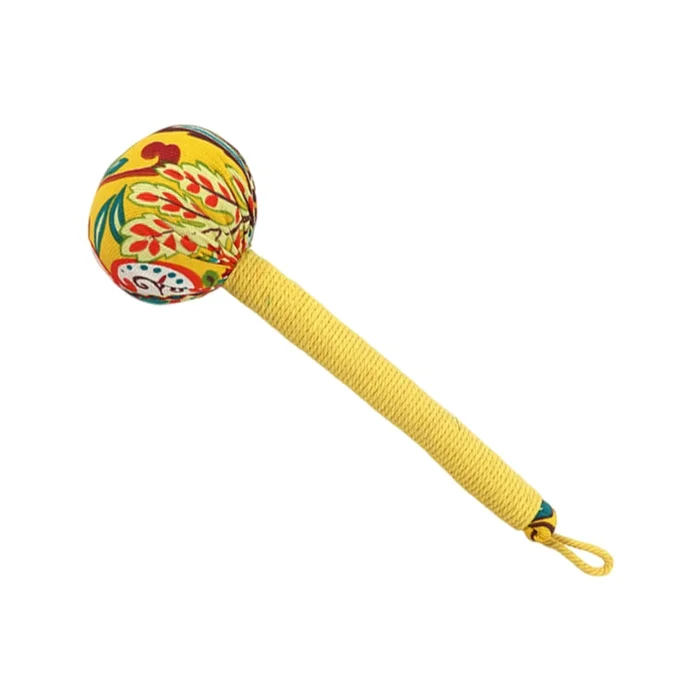 New Back Pounding Whole Body Tapping Dredging Mugwort Health Massage Hammer Yellow 26cm
