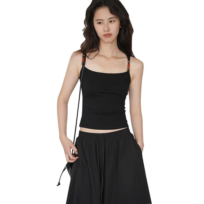 New Bead Eye-Catching Slimming Hot Girl Suspender Classic Black M