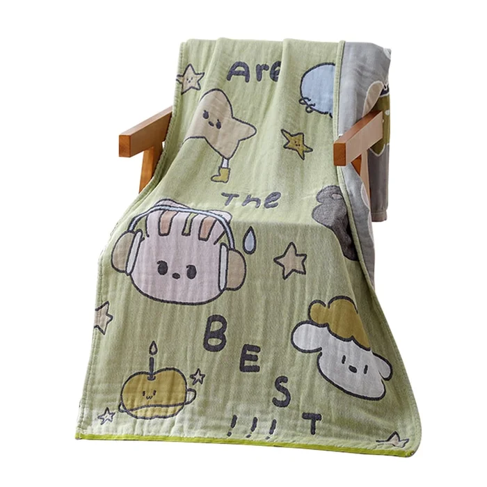New Cotton Cartoon Covered Blanket Sofa Towel Bath Towel One Music Party F
