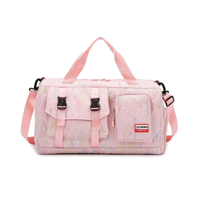New Travel Bag Leisure Large Capacity Fashionable And Fitness Bag Pink F