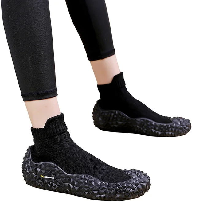 New Ultra Lightweight Indoor Fitness Silent Shock-Absorbing Sports Shoes Night Black 34/35