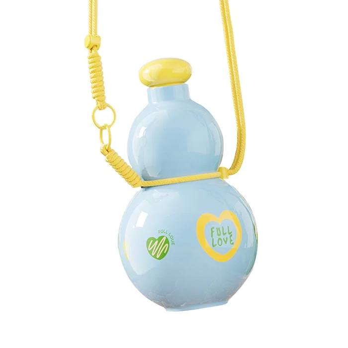 New Yuanqi Hulu Large Capacity Outdoor Convenient Sports Water Cup Bubble Blue 880ML