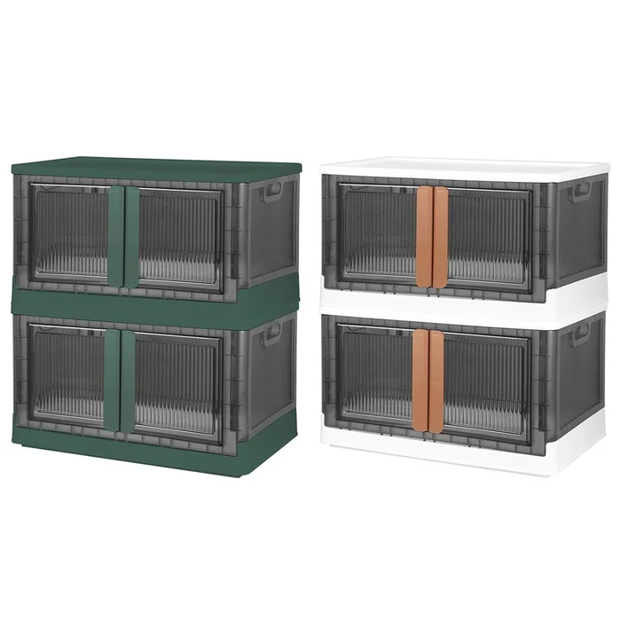 NewHome™ Foldable & Stackable Storage Bins (2-Pack)