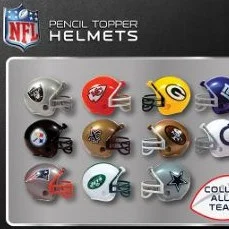 NFL Helmet Pencil Toppers 2″Capsules