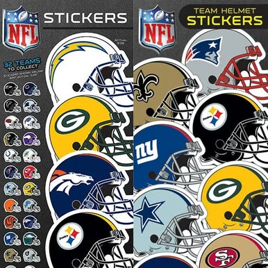 NFL Team Helmet Stickers