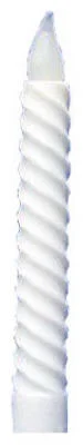Noma Inliten V1516 Indoor Christmas Led Candle, White Spiral, 9-1/4-inch