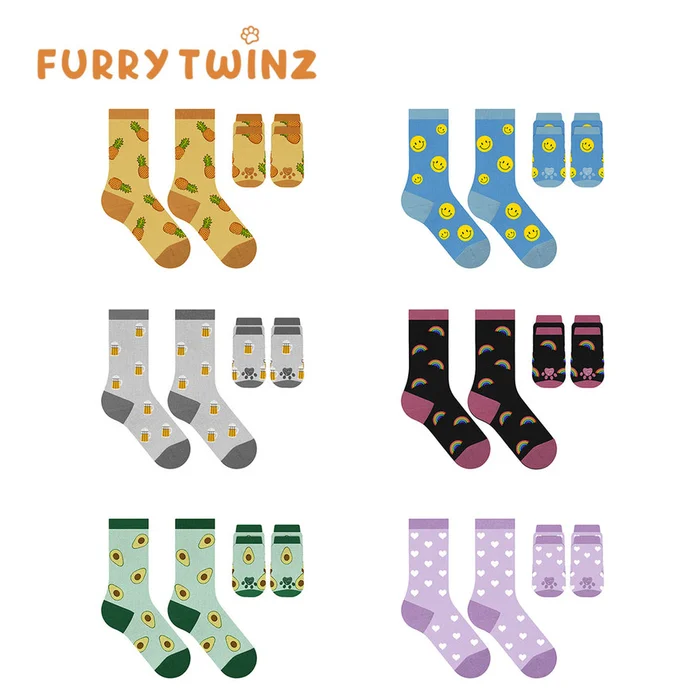 Novelty Matching Pet & Owner Fun Socks (2-Pair)