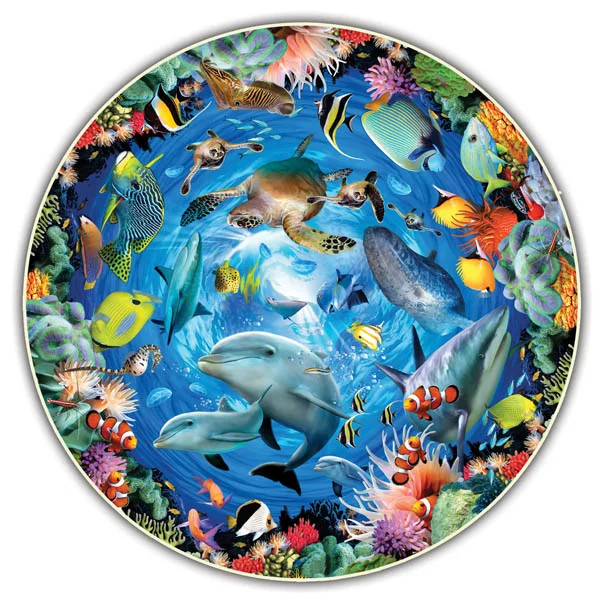 Ocean View 500 Piece Puzzle with poster insert (Round Table Collection)